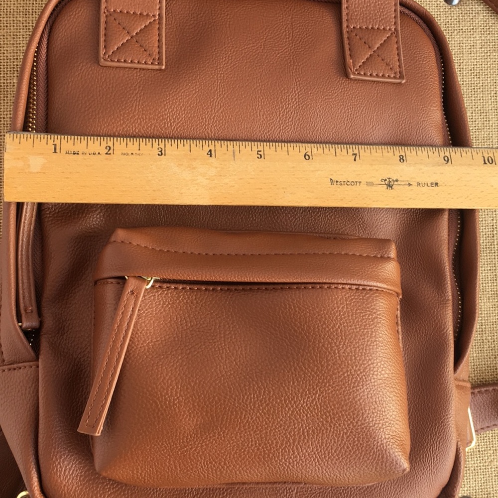 Double handled Brown Backpack - Picture 8 of 8